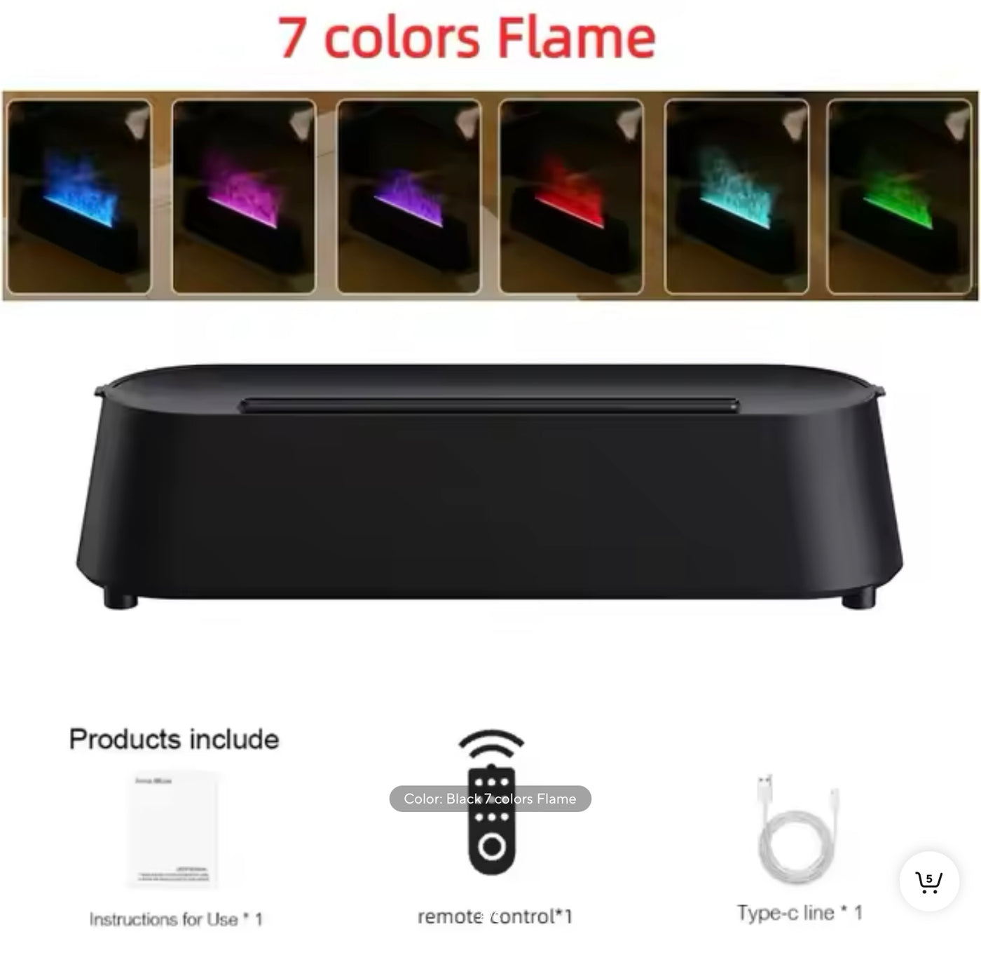 Nouveau diffuseur d'air ultrasonique de flamme avec télécommande