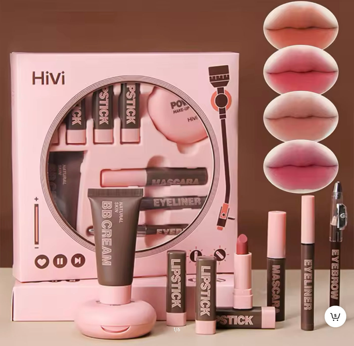 HiVi maquillage coffret cadeau poudre